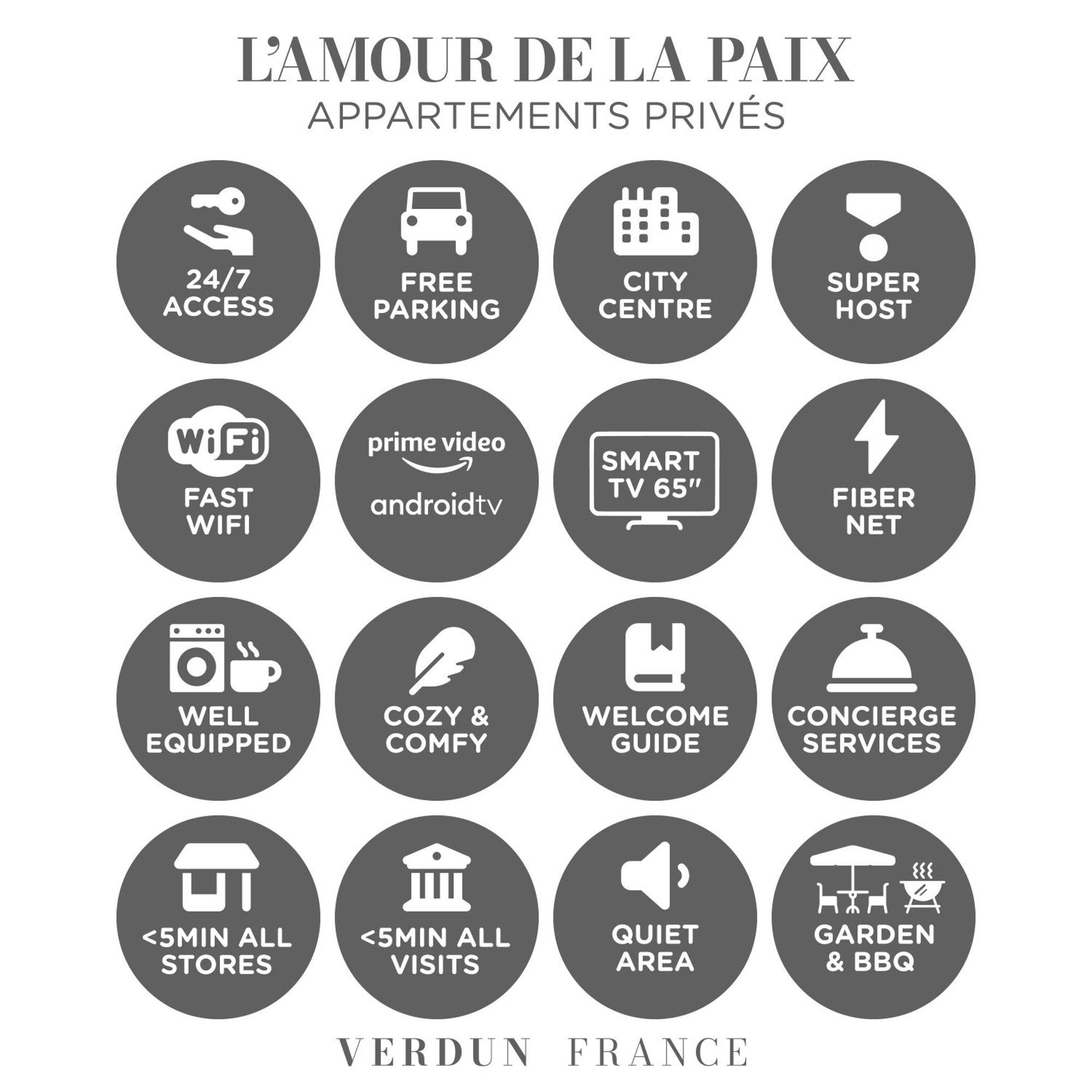 L'Amour De La Paix - Centre-Ville - Jardin - Tv65"Primevideo - Gere Par Presta-Zen'Services 默兹河畔凡尔登 外观 照片