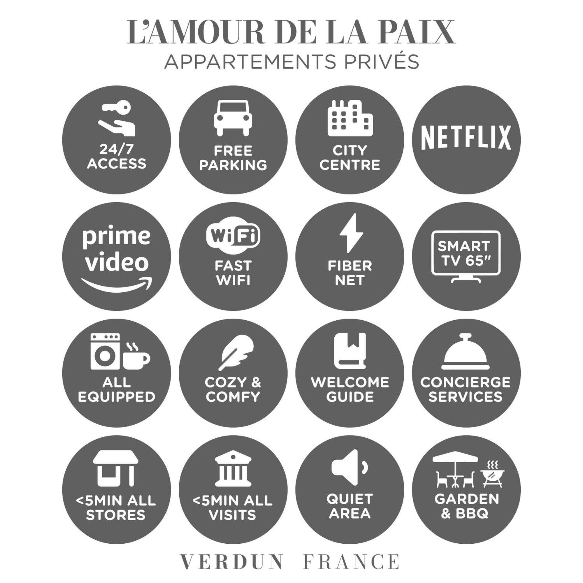 L'Amour De La Paix - Centre-Ville - Jardin - Proche Gare - Tv65"Primevideo - Ambiance Tres Chaleureuse - Parking Gratuit Sous-Video Surveillance Proche - Gere Par Presta-Zen'Services 默兹河畔凡尔登 外观 照片